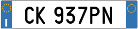 Truck License Plate